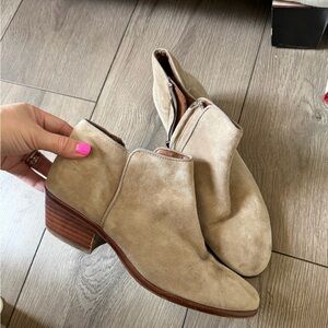 Sam Edelman Beige Ankle Booties